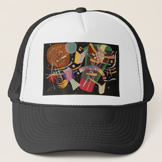 Kandinsky Composition 10 Abstract Painting Trucker Hat (Front)