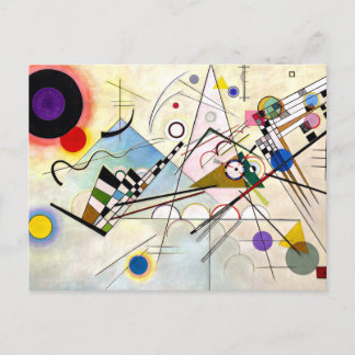 Kandinsky Composition 8 Holiday Postcard