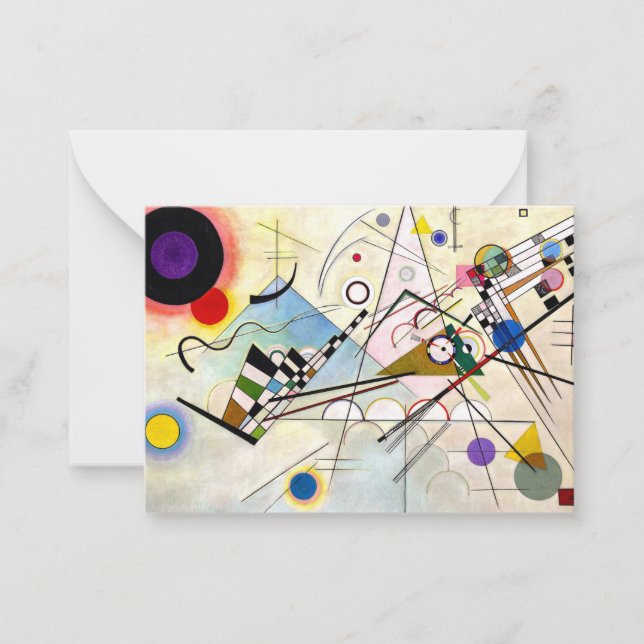 Kandinsky Composition 8 Note Card (Front)