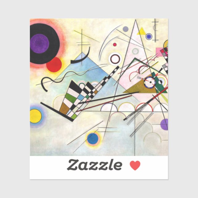 Kandinsky Composition 8 Sticker (Sheet)