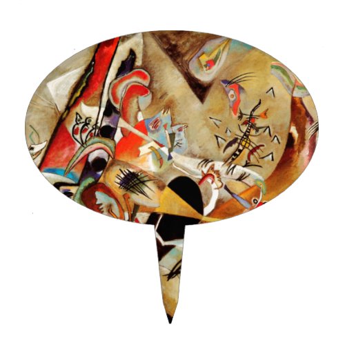 Kandinsky Composition Abstract Cake Topper