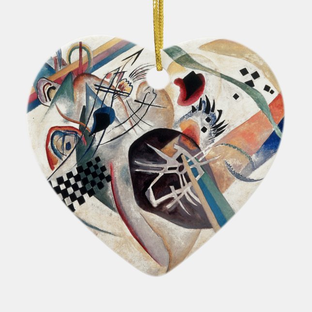 Kandinsky Composition Abstract Ceramic Ornament (Front)