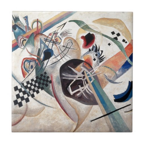 Kandinsky Composition Abstract Ceramic Tile