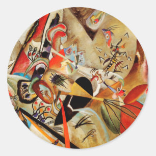 Kandinsky Composition Abstract Classic Round Sticker