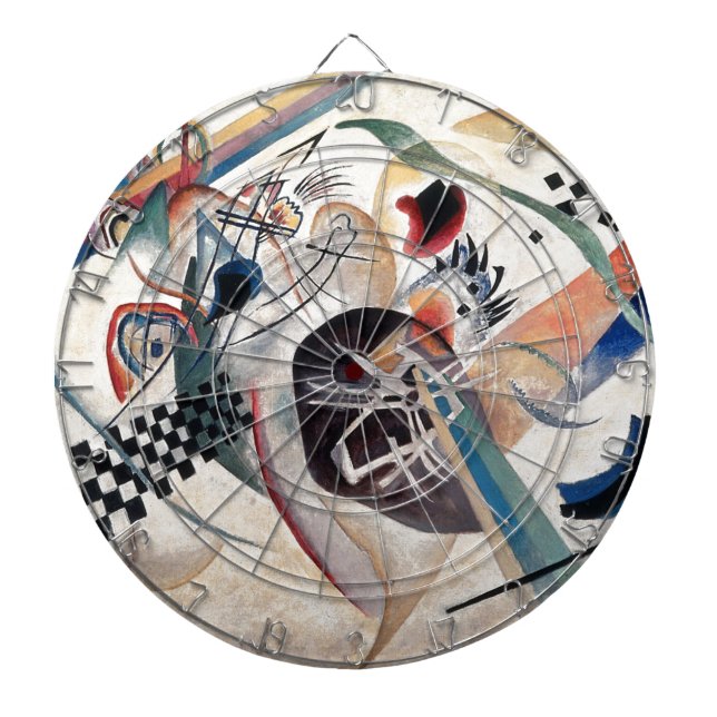 Kandinsky Composition Abstract Dart Board (Front)