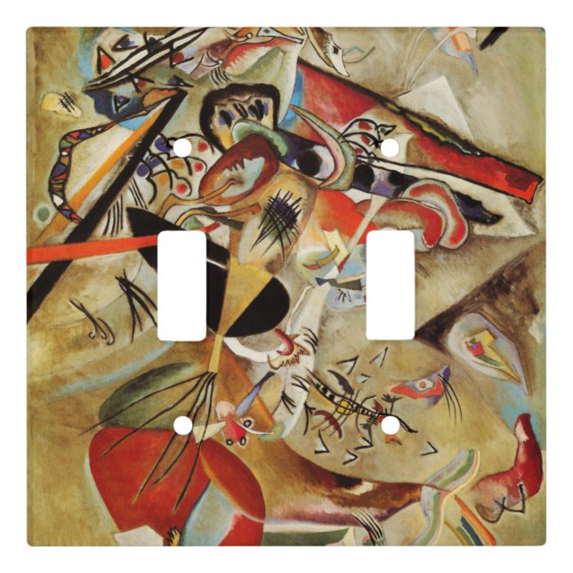 Kandinsky Composition Abstract Painting Light Switch Cover (Front)