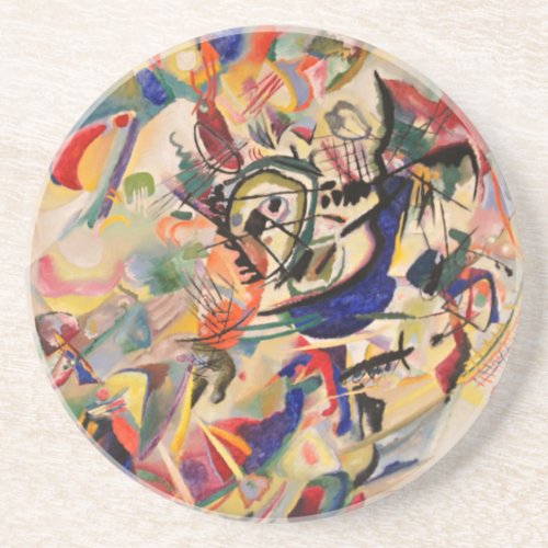 Kandinsky Composition Abstract Painting Modern Art Coaster