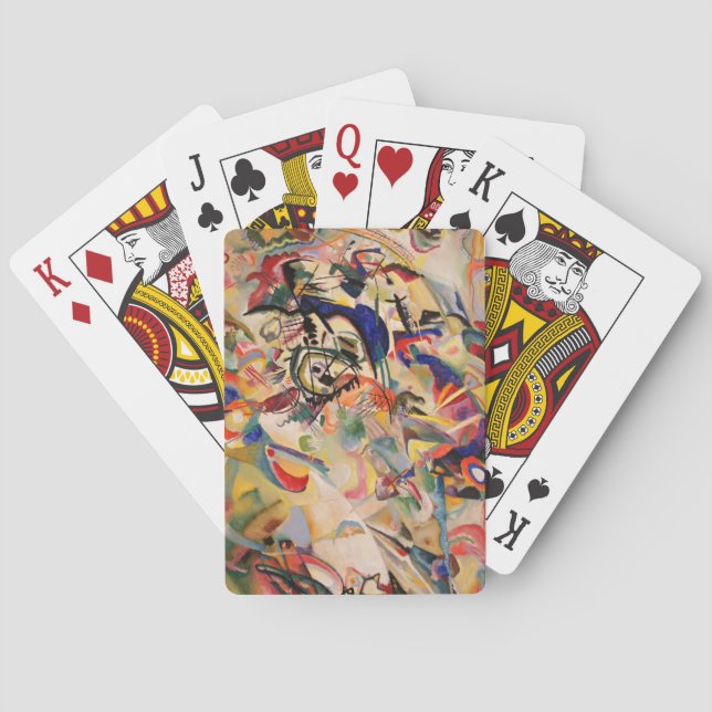 Kandinsky Composition Abstract Painting Poker Cards (Back)