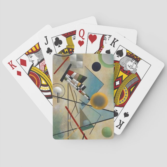 Kandinsky Composition Abstract Painting Poker Cards (Back)