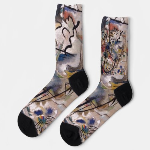 Kandinsky Composition Abstract Painting Socks
