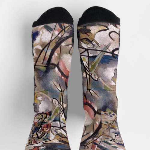 Kandinsky Composition Abstract Painting Socks