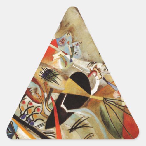 Kandinsky Composition Abstract Triangle Sticker