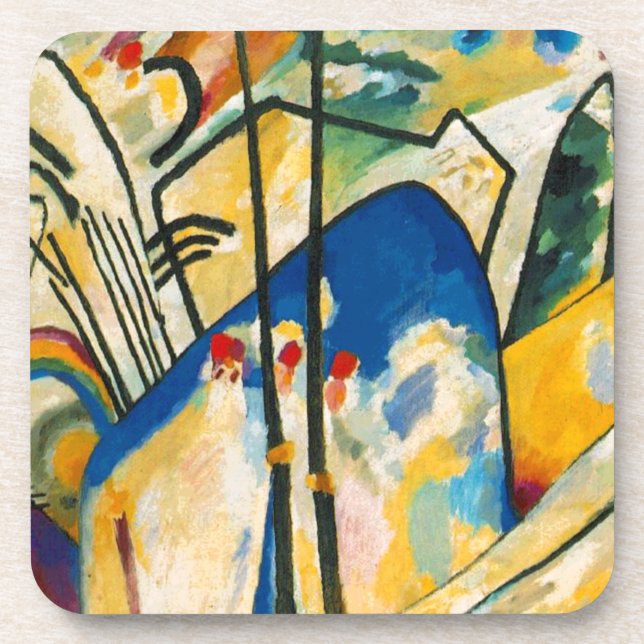 Kandinsky Composition IV Beverage Coaster (Front)