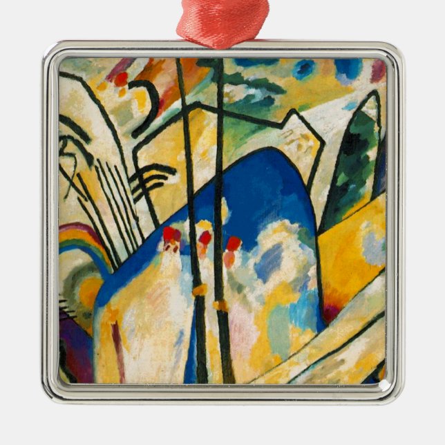 Kandinsky Composition IV Metal Ornament (Front)