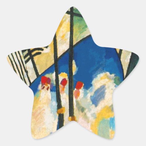 Kandinsky Composition IV Star Sticker