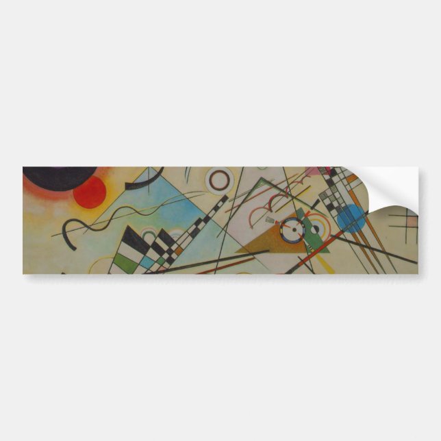 Kandinsky Composition Oil Painting Bumper Sticker (Front)