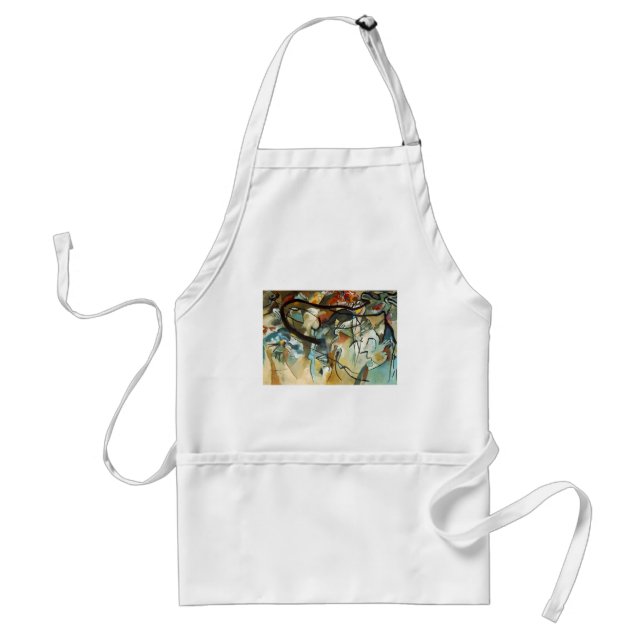 Kandinsky Composition V Abstract Painting Adult Apron (Front)