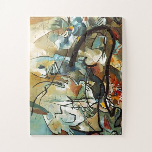 Kandinsky Composition V Abstract Painting Art Jigsaw Puzzle