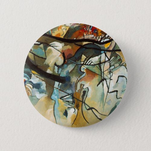 Kandinsky Composition V Abstract Painting Button