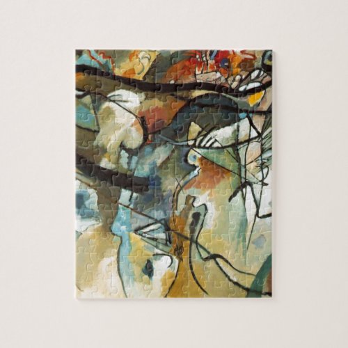 Kandinsky Composition V Abstract Painting Jigsaw Puzzle