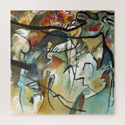 Kandinsky Composition V Abstract Painting Jigsaw Puzzle