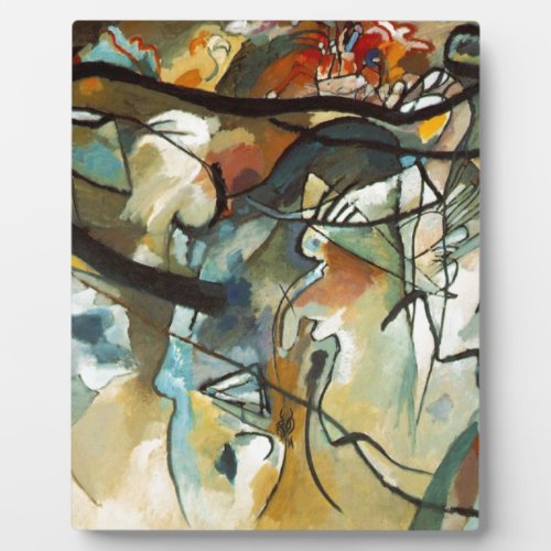 Kandinsky Composition V Abstract Painting Plaque