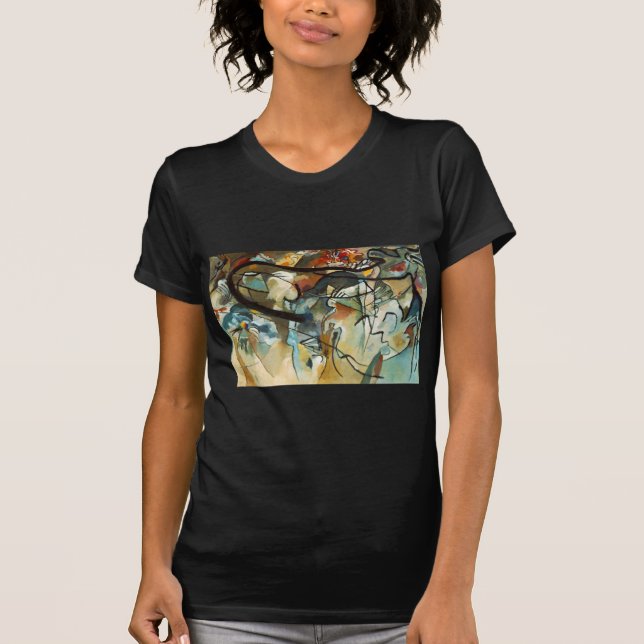 Kandinsky Composition V Abstract Painting T-Shirt (Front)