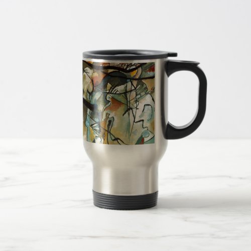 Kandinsky Composition V Abstract Painting Travel Mug
