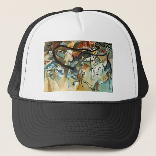 Kandinsky Composition V Abstract Painting Trucker Hat