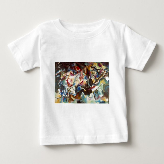 Kandinsky Composition VI Abstract Painting Baby T-Shirt (Front)