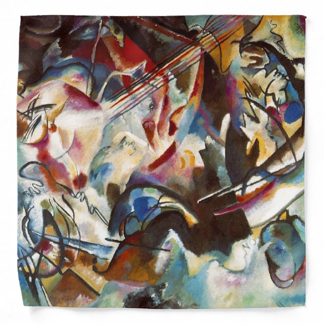 Kandinsky Composition VI Abstract Painting Bandana (Front)