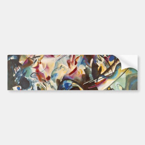 Kandinsky Composition VI Abstract Painting Bumper Sticker