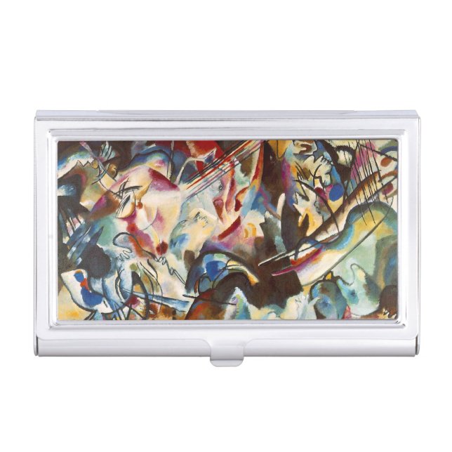 Kandinsky Composition VI Abstract Painting Business Card Case (Front)