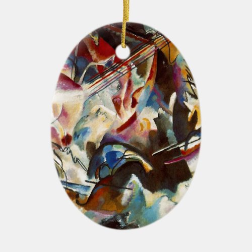 Kandinsky Composition VI Abstract Painting Ceramic Ornament