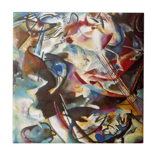 Kandinsky Composition VI Abstract Painting Ceramic Tile
