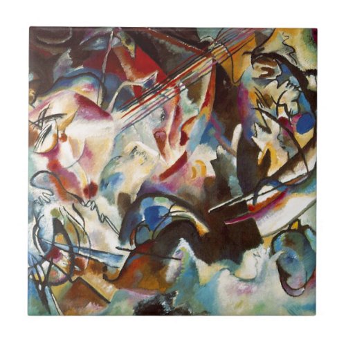 Kandinsky Composition VI Abstract Painting Tile