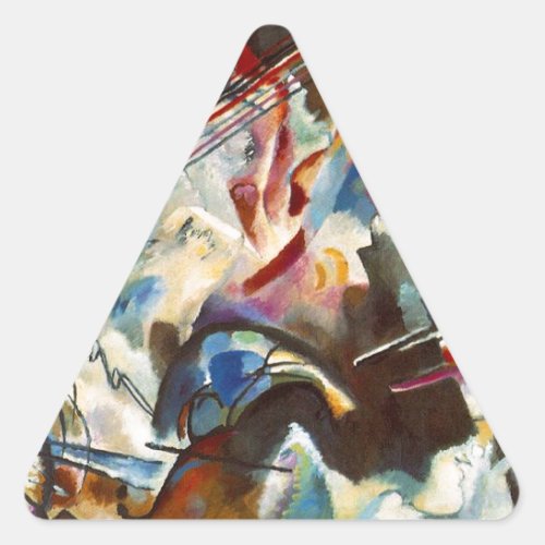 Kandinsky Composition VI Abstract Painting Triangle Sticker