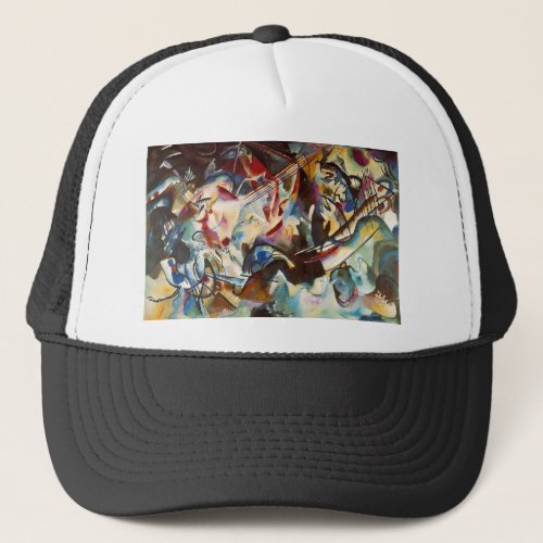 Kandinsky Composition VI Abstract Painting Trucker Hat