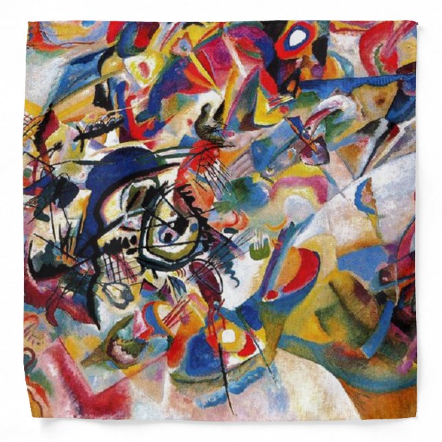 Kandinsky Composition VII Abstract Painting Bandana (Front)