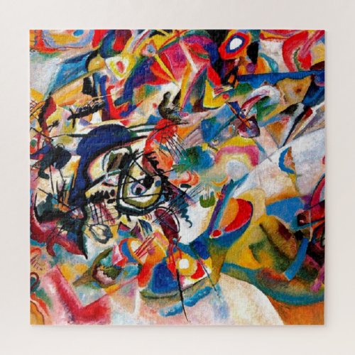 Kandinsky Composition VII Abstract Painting Jigsaw Puzzle