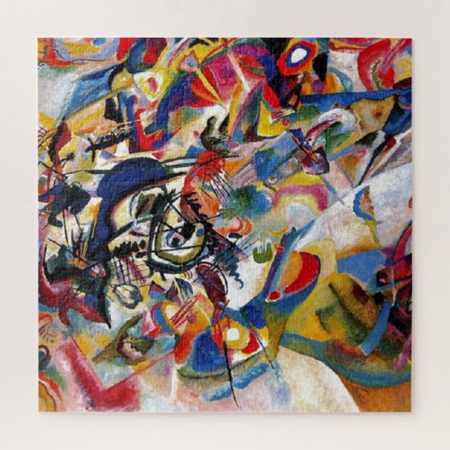 Kandinsky Composition VII Abstract Painting Jigsaw Puzzle (Vertical)