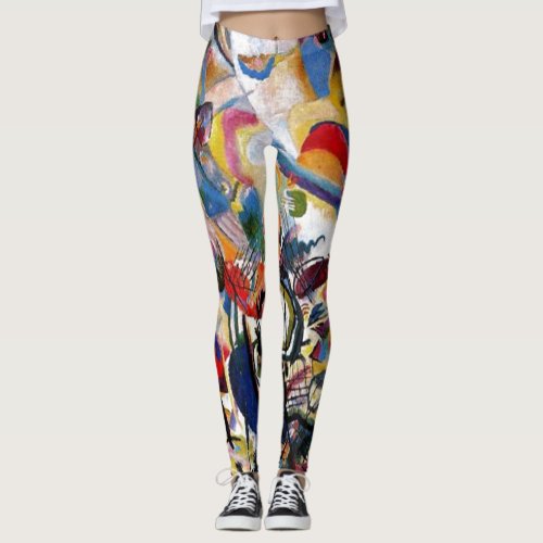 Kandinsky Composition VII Abstract Painting Leggings