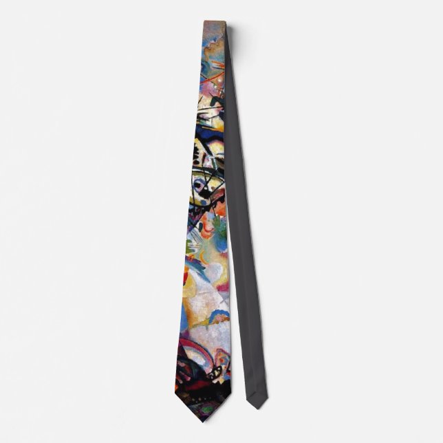 Kandinsky Composition VII Abstract Painting Neck Tie (Front)