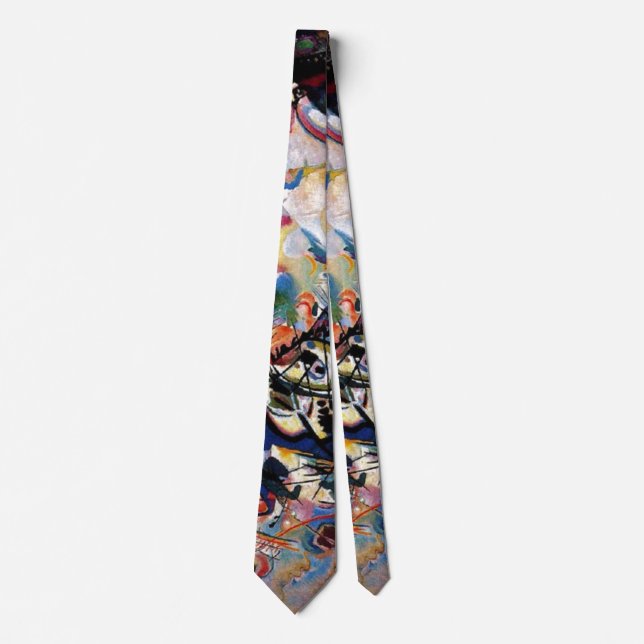 Kandinsky Composition VII Abstract Painting Neck Tie (Front)