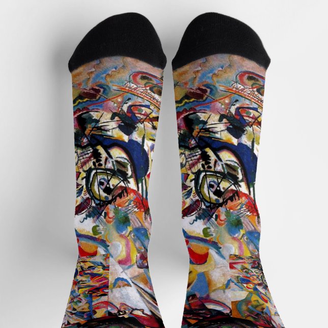 Kandinsky Composition VII Abstract Painting Socks (Top)
