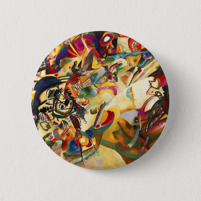 Kandinsky Composition VII Button (Front)
