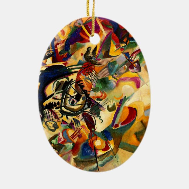 kandinsky - Composition VII Ceramic Ornament (Back)