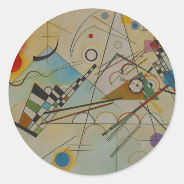 Kandinsky Composition VIII Classic Round Sticker (Front)