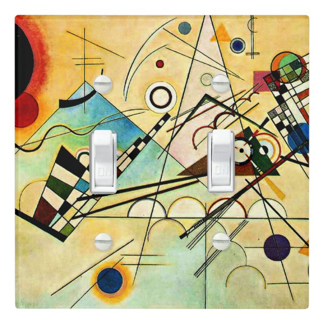 Kandinsky - Composition VIII Light Switch Cover (In Situ)