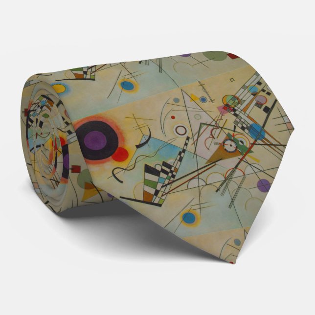 Kandinsky Composition VIII Neck Tie (Rolled)